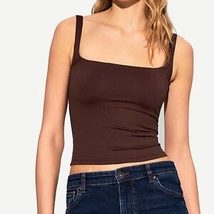 Bershka Women’s Square-Neck Tank Top